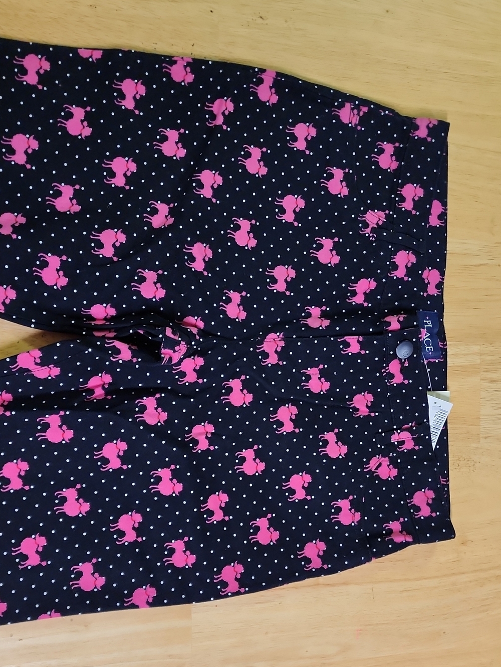 NWT The Children's Place Girls Pink Poodle Polka Dot Pants Size 14 - Picture 4 of 8